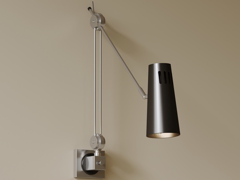  现代壁灯 金属壁灯3d模型 