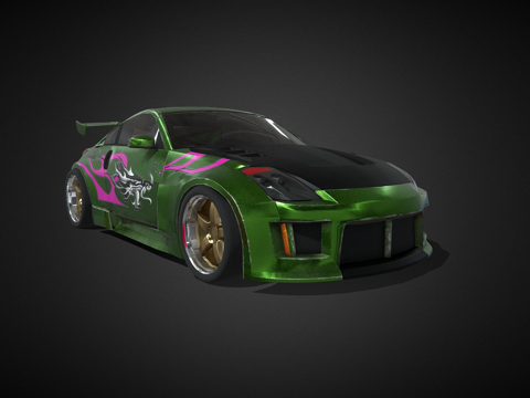  瑞秋的 350z 极品飞车 地下狂飙23d模型 