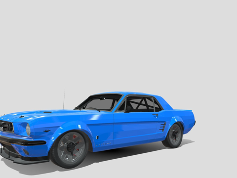  福特 野马3d模型 