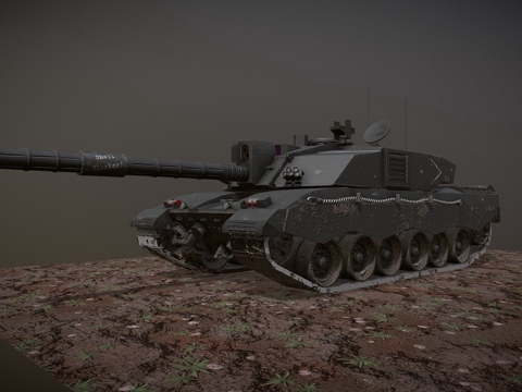  挑战者2坦克由利亚姆戴维斯制作3d模型 