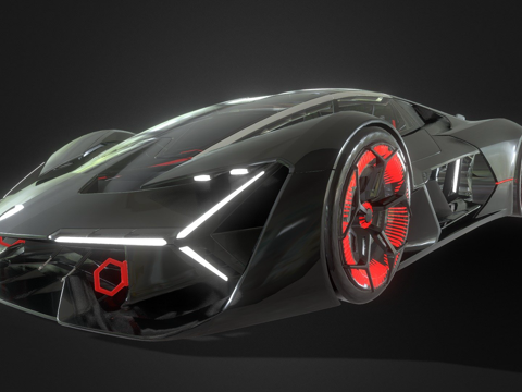  兰博基尼  Ferzor3d模型 