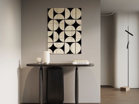 现代意式端景台su模型