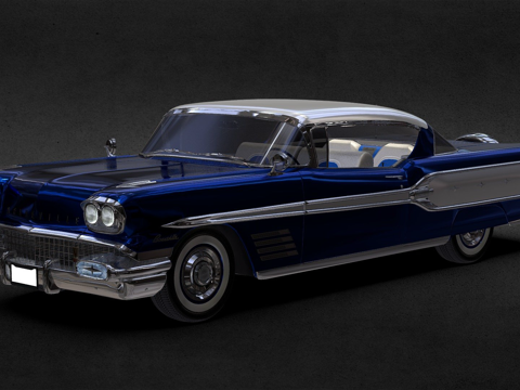  庞蒂克博纳维尔硬顶3d模型 