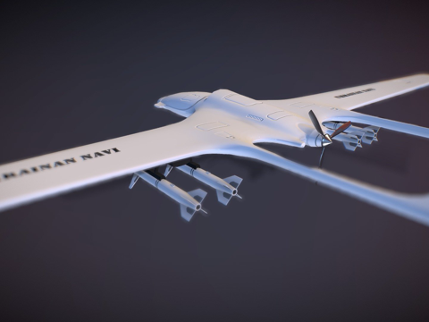  拜拉克塔尔 TB2 军事乌克兰导航3d模型 