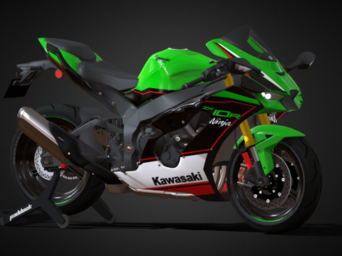  川崎忍者ZX10R 20213d模型 
