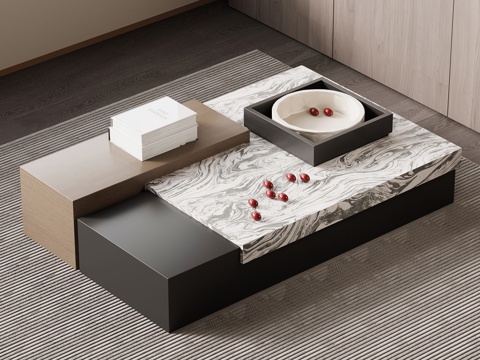  现代意式茶几3d模型 