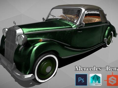  梅赛德斯-奔驰170s(模型)3d模型 