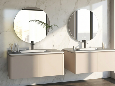 现代浴室柜su模型