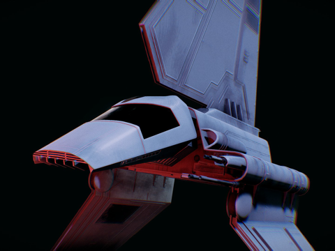  D帝国拉姆达穿梭机-星球大战模型3d模型 