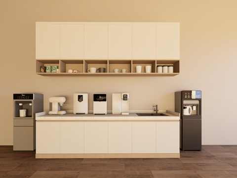 现代餐边柜su模型