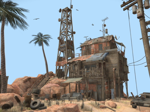  DAE立体模型-锈生3d模型 