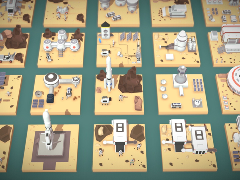  多边形太空包3d模型 