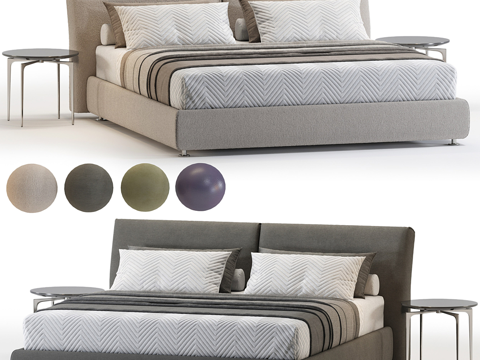  床边沙发3d模型 