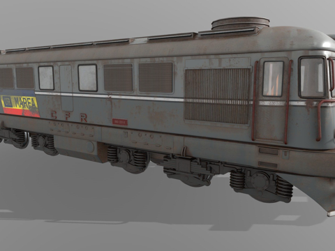  DA柴油机车3d模型 