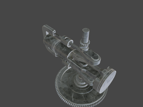  动画 发动机气缸3d模型 