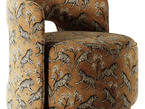  现代单椅3d模型 