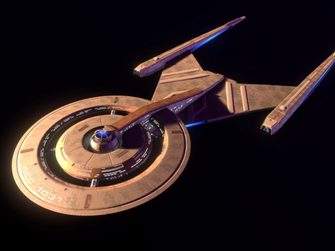  USS 发现号3d模型 