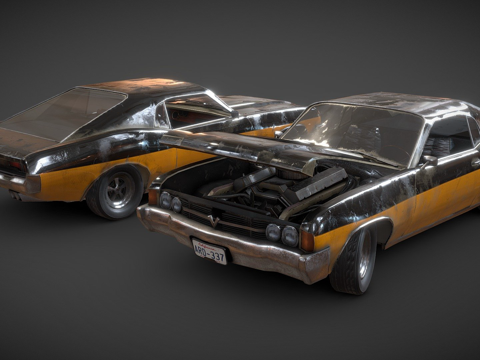  Velocirra Vortex肌肉车3d模型 