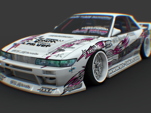  日产 Silvia S13 BN Spor3d模型 