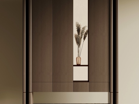 现代玄关柜 鞋柜su模型