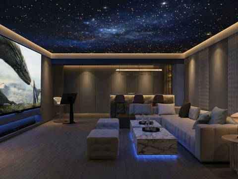 现代潮流影视厅KTVsu模型