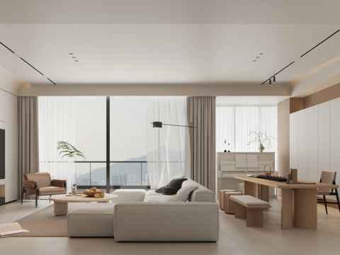 200平方现代简约风深圳住宅室内施工图cad施工图