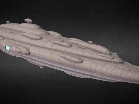  星球大战  MC80 家园一号型星际巡洋舰3d模型 