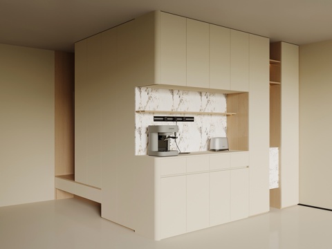  现代入户鞋柜 酒柜 转角柜3d模型 