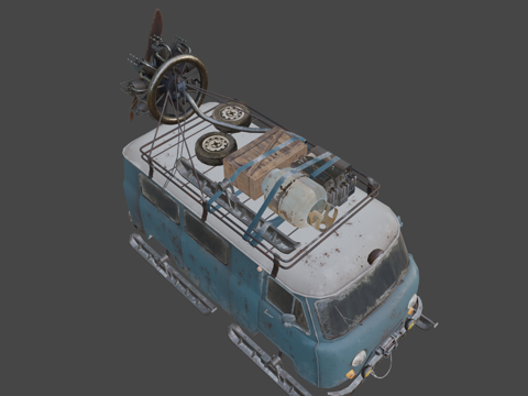  布昌卡雪地滑翔机3d模型 