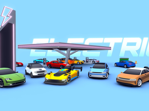  街机-电动汽车包3d模型 