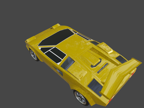  兰博基尼康塔什lp500s-特别50万观看3d模型3d模型 