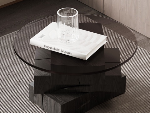  现代意式边几3d模型 