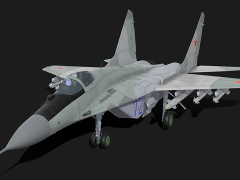  米格29(9-13)3d模型 