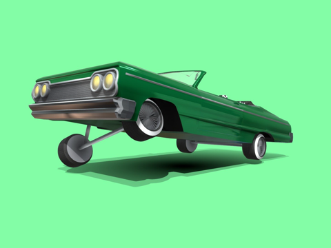  年英帕拉低底盘车3d模型 