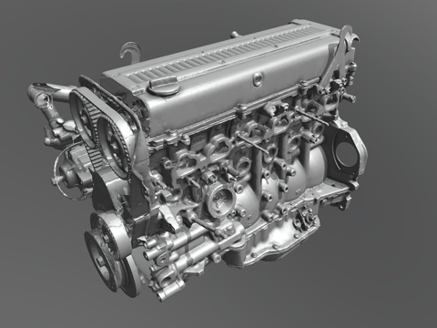  JZ-GTE发动机3d模型 