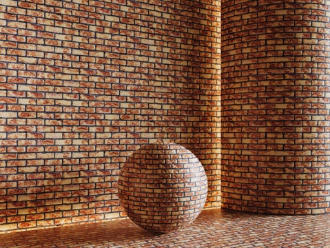  现代砖墙 红砖墙 仿古砖墙 文化砖墙 工业砖墙3d模型 