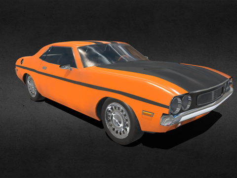  美国肌肉车3d模型 