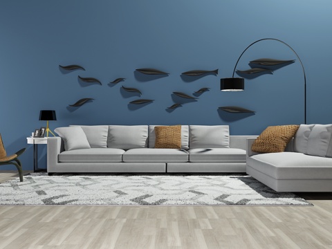  北欧沙发 茶几 单椅3d模型 