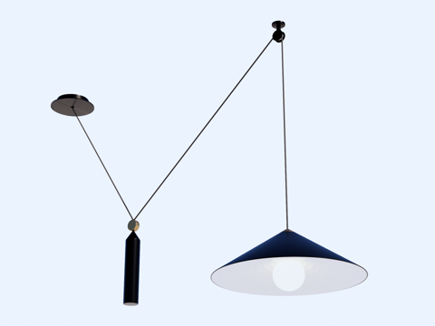 吊灯 床头吊灯 装饰吊灯 金属吊灯su模型