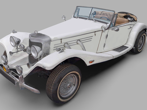  梅赛德斯-奔驰500K玛琳(1936)3d模型 