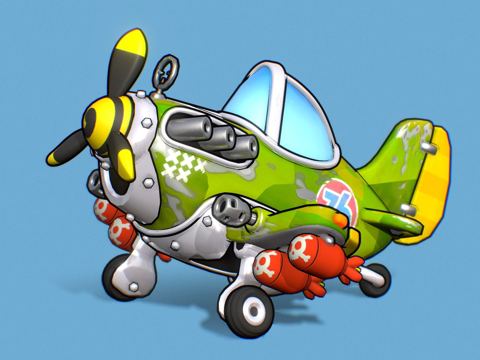  战争飞机3d模型 