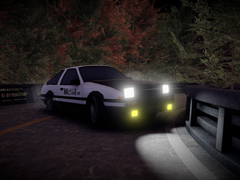  头文字D-八六3d模型 