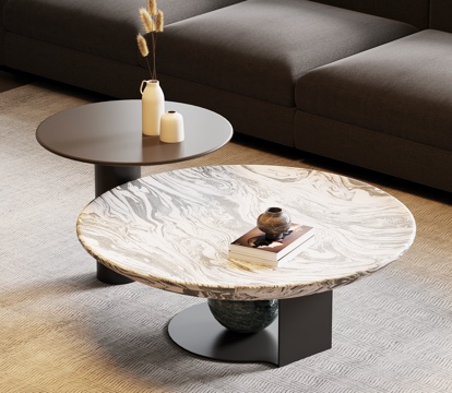  现代意式茶几3d模型 