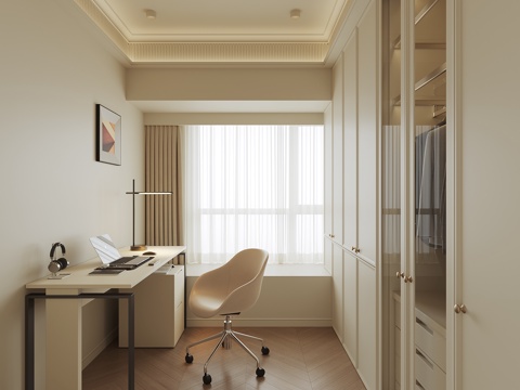  现代衣帽间3d模型 