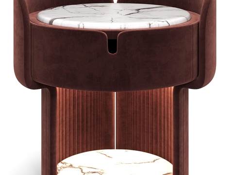  现代简约床头柜 床头柜 简约床头柜 矮柜 装饰柜3d模型 