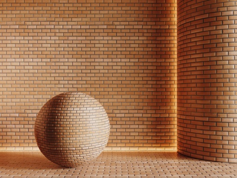 现代砖墙 红砖墙 仿古砖墙 文化砖墙 工业砖墙su模型