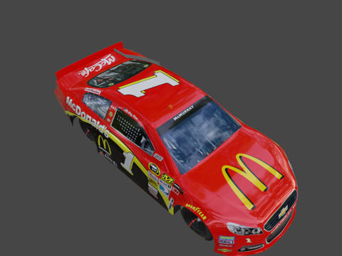  雪佛兰SS纳斯卡赛车3d模型 