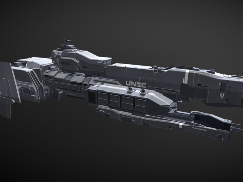  光环 - UNSC 巴拿马 - 穆尔桑级3d模型 