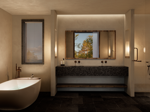 侘寂民宿su模型