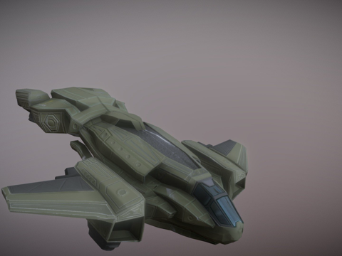  光环：致远星灵感鹈鹕号3d模型 